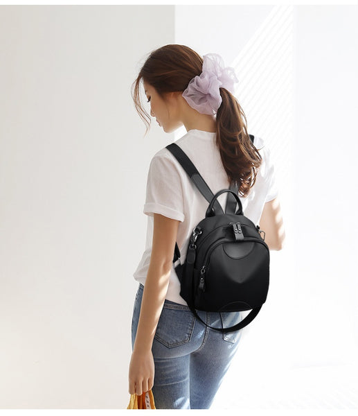 Large Capacity Travel Women's Casual Oxford Cloth Backpack
