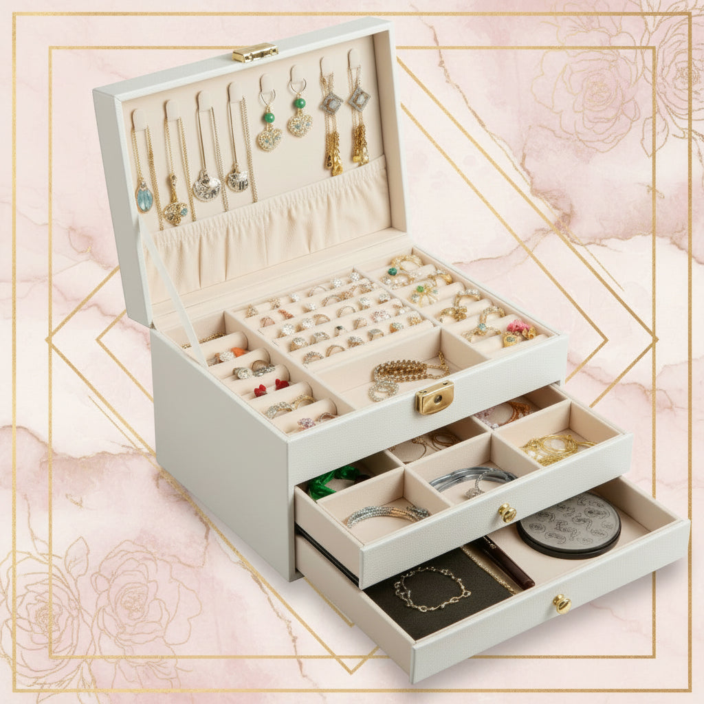 3 Layer Jewelry Storage Box