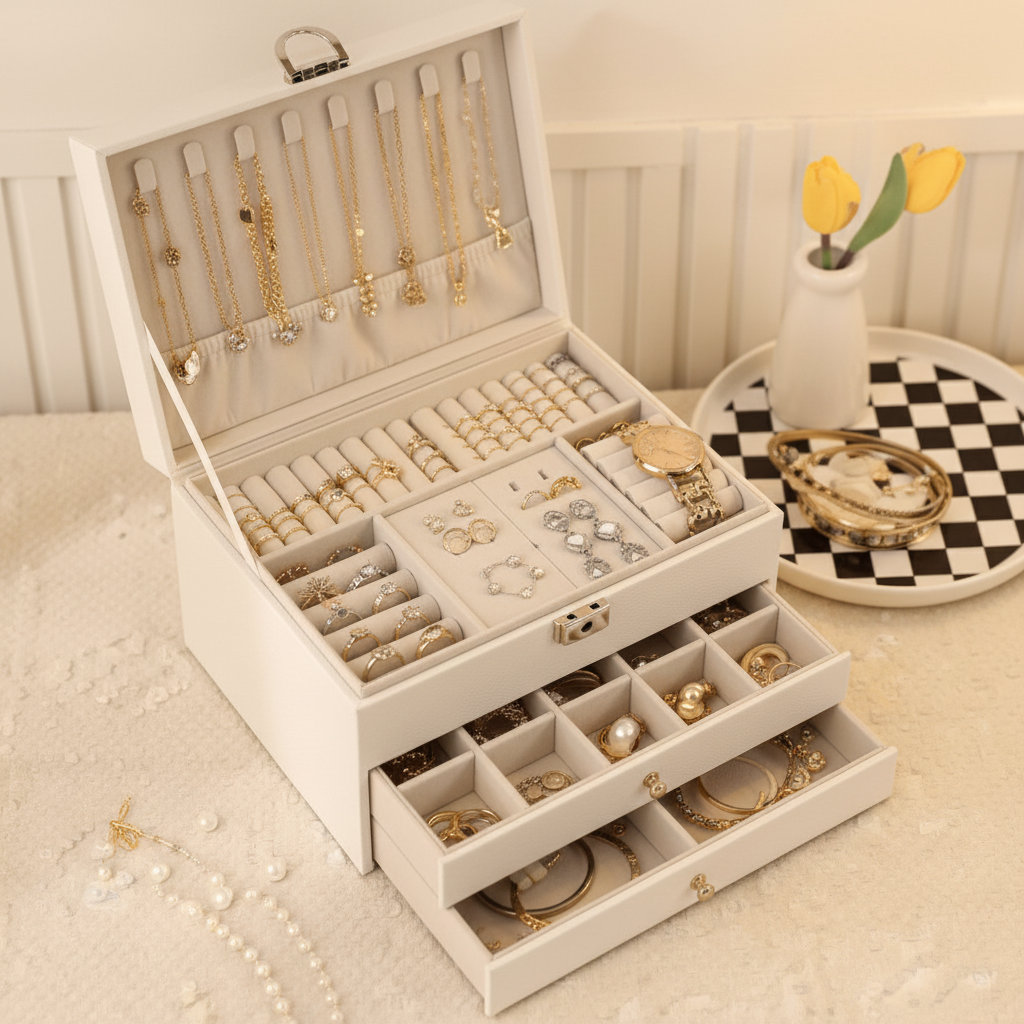 3 Layer Jewelry Storage Box