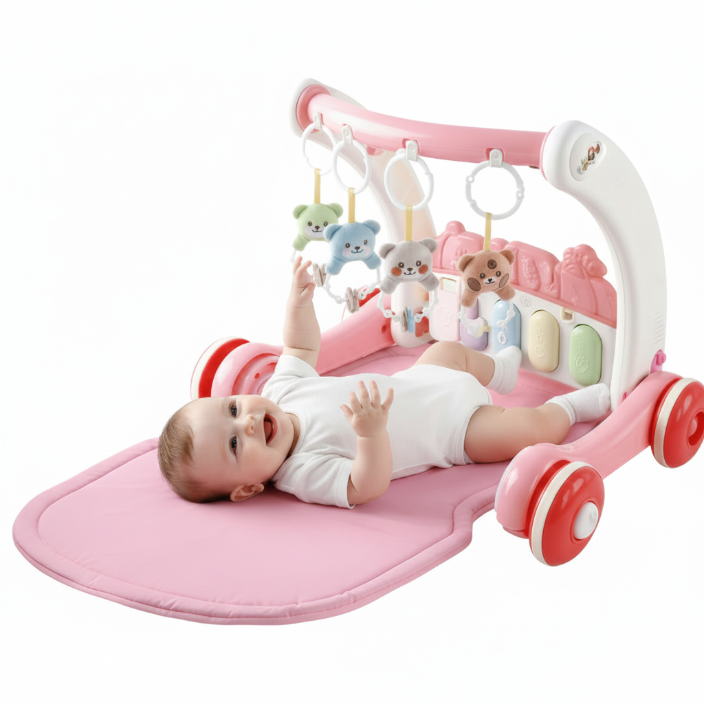 Kids Game 2-in-1 Baby Gym With Walker © Ⓢ