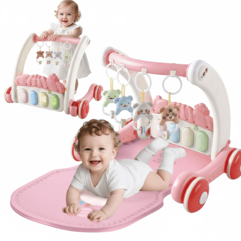 Kids Game 2-in-1 Baby Gym With Walker © Ⓢ