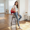Large Capacity Travel Women's Casual Oxford Cloth Backpack