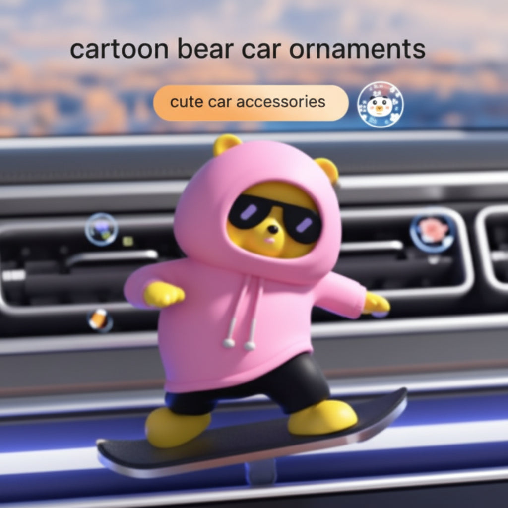 Mobile Bear Car Decoration Car Cartoon