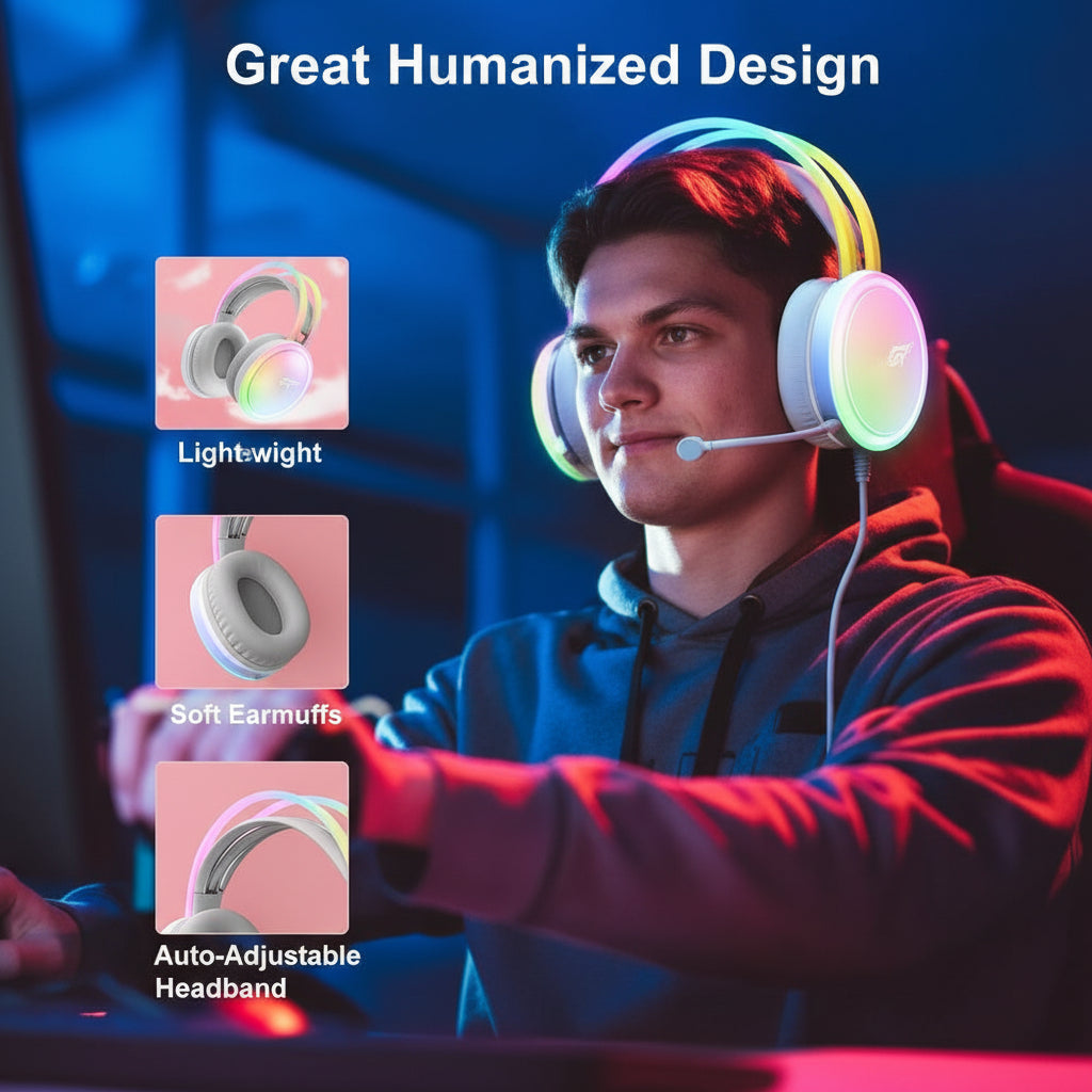 Rainbow Gaming Headphones